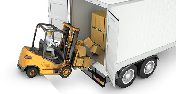 Forklift With Truck