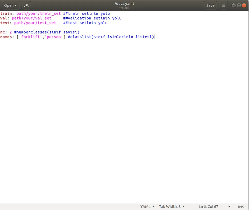 example data.yaml screenshot